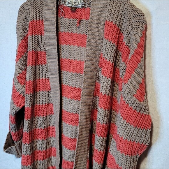 Sonoma Striped Open Cardigan Knit Sweater Size XL - Picture 5 of 9